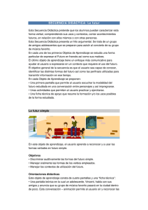 SECUENCIA DIDÁCTICA: Le futur Le futur simple