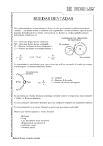 teoría de ruedas dentadas