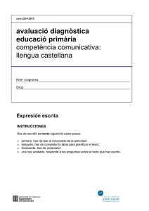 Exprensión escrita
