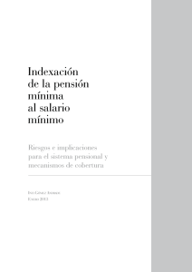 Indexación de la pensión mínima al salario mínimo