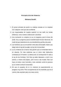 Principios de la No Violencia de Gandhi
