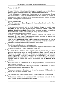 Los Borgia Resumen - IES Bahía de Babel