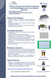 diseño y construcción del tren de potencia con frenado regenerativo