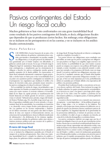 Pasivos contingentes del Estado: un riesgo fiscal oculto