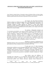 diplomata pode ser condenado onde e quando? a questão