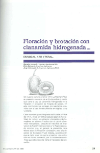 Floración y brotación con cianamida hidrogenada