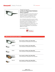 Lentes de Seguridad Sellados Uvex Livewire