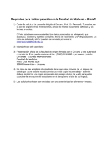 Requisitos para realizar pasantías en la Facultad de Medicina