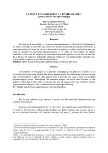 Física de los quarks, epistemología