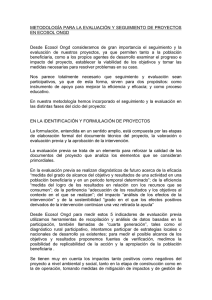 METODOLOGÍA PARA LA EVALUACIÓN Y SEGUIMIENTO DE
