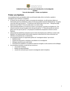 Probar una hipótesis