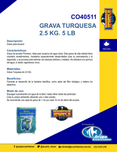 grava turquesa 2.5 kg. 5 lb co40511