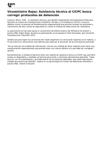 Asistencia técnica al CICPC busca corregir protocolos de detención