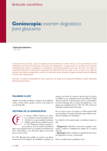 Gonioscopia: Examen diagnóstico para glaucoma