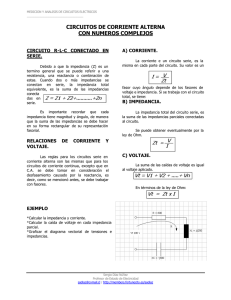 Circuitos CA con Números Complejos: Ejercicios R-L-C