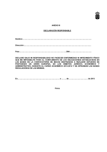 Formulario de Declaración de Beca para Estudios de Posgrado en la UE