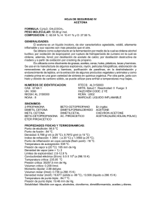 HOJA DE SEGURIDAD IV ACETONA