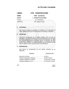 Norma de Construcción: Riegos de Liga en Carreteras