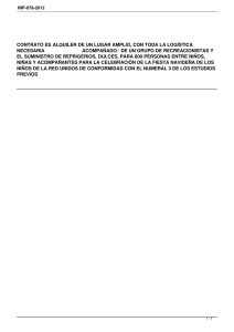 contrato es alquiler de un lugar amplio, con toda la logística