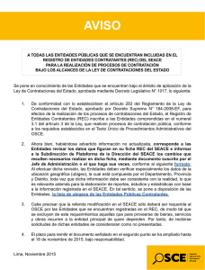 a todas las entidades públicas que se encuentran incluidas