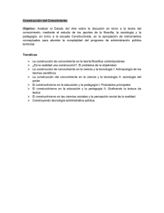 Construcción del Conocimiento Objetivo: Analizar el Estado del Arte