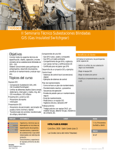 II Seminario Técnico Subestaciones Blindadas TIOE003 GIS