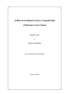 Análisis de la Industria Láctea: Competitividad