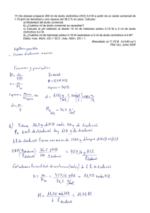 Problema Resuelto: Preparación y Neutralización de HCl