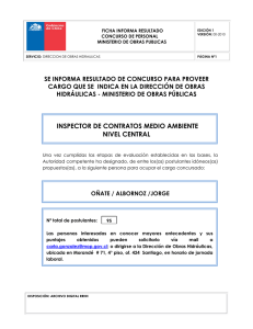 INSPECTOR DE CONTRATOS MEDIO AMBIENTE NIVEL CENTRAL