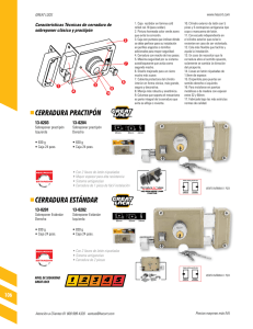 CERRADURA PRACTIPÓN CERRADURA ESTÁNDAR