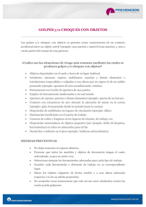 GOLPES y/o CHOQUES CON OBJETOS