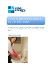 ¿Cuál es la manera correcta de poner las gotas?
