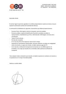 Documentación tráfico