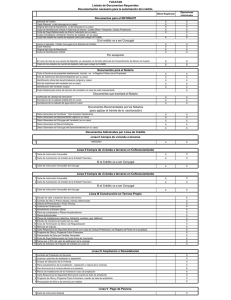 Documentación necesaria para la autorización del crédito