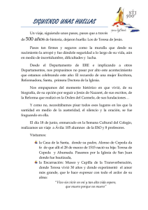 siguiendo unas huellas