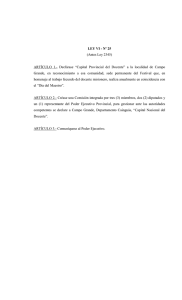 LEY VI - º 25 (Antes Ley 2345) ARTÍCULO 1.