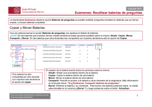 Exámenes: Reutilizar baterías de preguntas