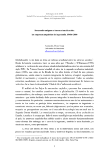 Desarrollo exógeno e internacionalización