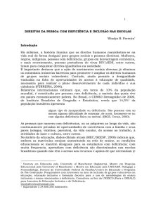 Direitos da pessoa com deficiência e inclusão nas escolas