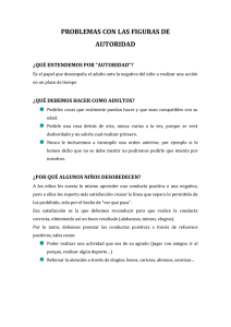 PROBLEMAS CON LAS FIGURAS DE AUTORIDAD