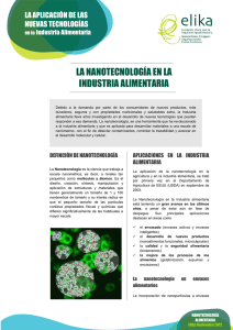 la nanotecnología en la industria alimentaria