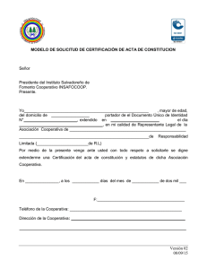 Modelo de solicitud de certificacion de acta de