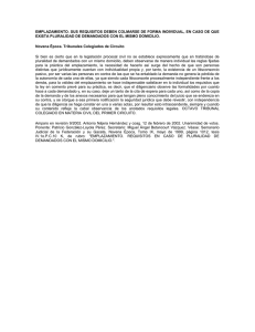 emplazamiento. sus requisitos deben colmarse de forma individual