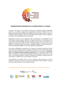 PRESENTACIÓN EN SOCIEDAD DE LA ALIANZA FRENTE A LA