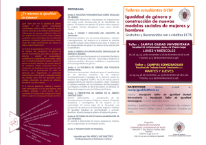 Talleres estudiantes UCM Igualdad de género y construcción de