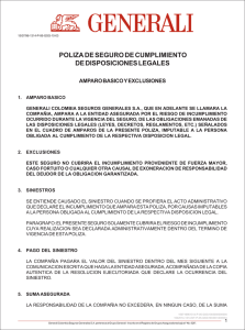 poliza de seguro de cumplimiento de