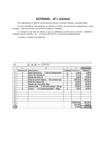 ACTIVIDAD Nº 1 (Factura)