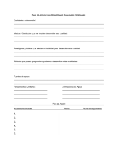 plan de acción para desarrollar cualidades