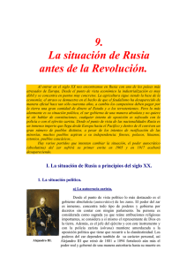 Rusia antes de la revolucion