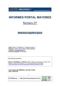 Deterioro cognitivo grave